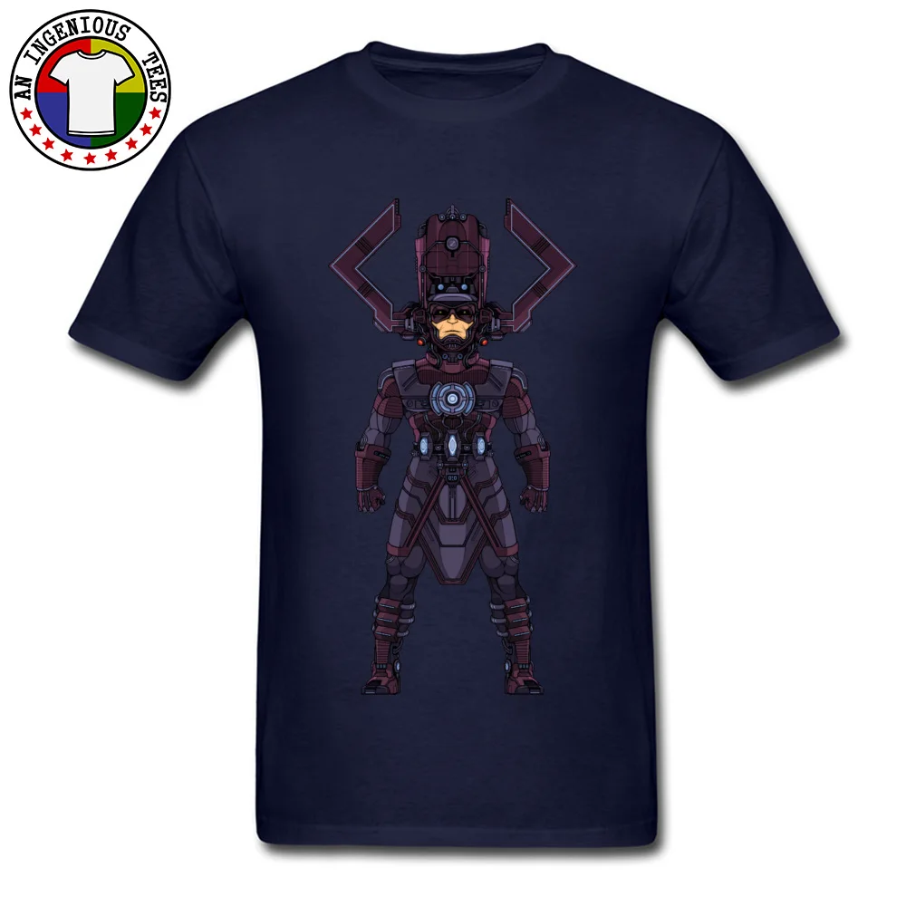 Cheap Galactus Alexmicroheroes Short Sleeve Top T-shirts Lovers Day Crewneck Pure Cotton Tops & Tees for Men Sweatshirts Geek Galactus Alexmicroheroes navy
