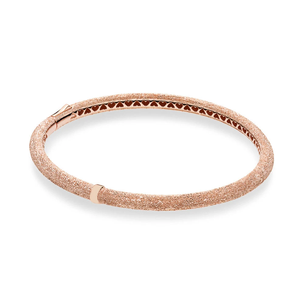 NEW 2019 100% 925 Sterling Silver Spring Rose Gold Matte Brilliance Bangle Elegant Fit Women's Original Fashion Jewelry Gift
NEW 2019 100% 925 Sterling Silver Spring Rose Gold Matte Brilliance Bangle Elegant Fit Women's Original Fashion Jewelry Gift
