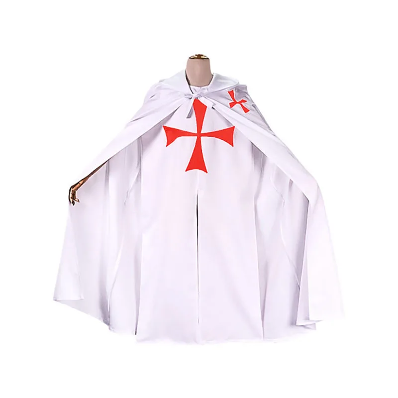 Mens Medieval 2PCS SEt Warriors Catholic Templar Knights Crusader Costume Long Tunic Shirt Outfit For Adult War Cloak Cape Robe
Mens Medieval 2PCS SEt Warriors Catholic Templar Knights Crusader Costume Long Tunic Shirt Outfit For Adult War Cloak Cape Robe