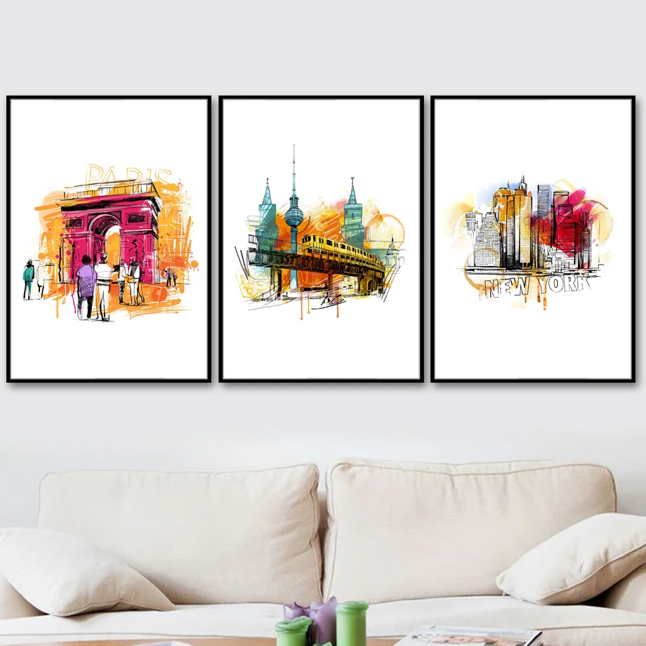 London Rome Paris New York Watercolor Wall Art Canvas Painting Nordic Poster And Prints Wall Pictures For Living Room Decor
London Rome Paris New York Watercolor Wall Art Canvas Painting Nordic Poster And Prints Wall Pictures For Living Room Decor