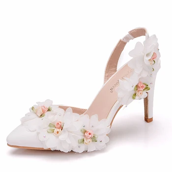 2019 New Fashion White Lace Wedding Sandals Pointed Toe Sandals Thin High Heel Shoes Pumps Bridal Shoes Big Size XY-A0223
2019 New Fashion White Lace Wedding Sandals Pointed Toe Sandals Thin High Heel Shoes Pumps Bridal Shoes Big Size XY-A0223