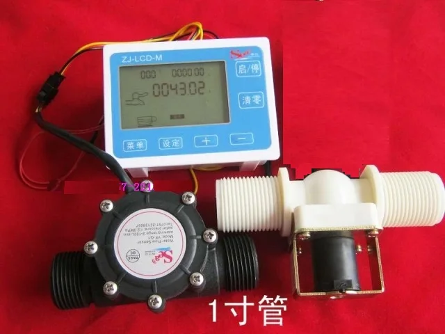 Free shipping digital hall water flowmeter + G1 flow sensor + DN25 Solenoid valve for quantitative filling vending machines
Free shipping digital hall water flowmeter + G1 flow sensor + DN25 Solenoid valve for quantitative filling vending machines