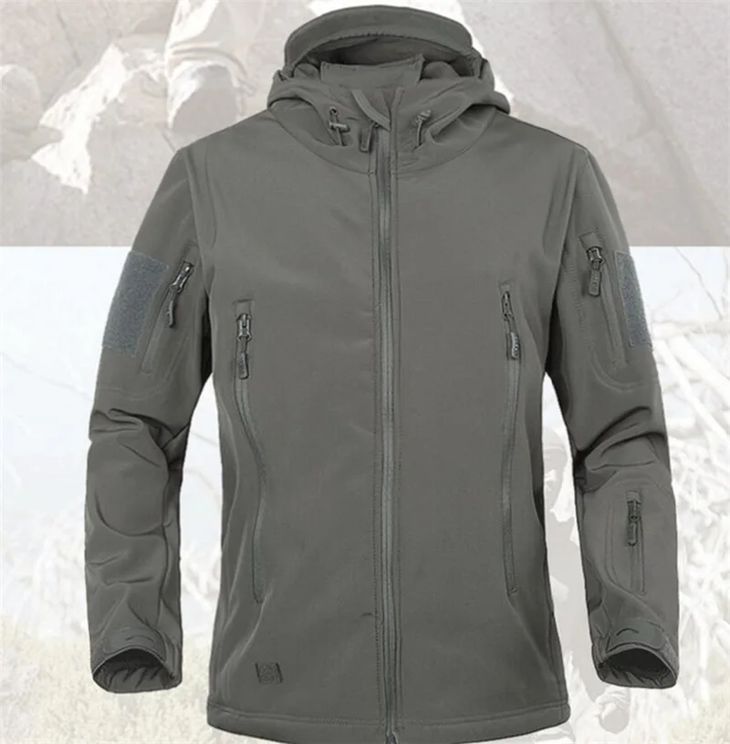 ZOGAA Brand Fleece Jackets Mens Outdoor Windbreaker Shark Skin Soft Shell Waterproof Auntum Men Coat Outerwear Male Clothes 2018
ZOGAA Brand Fleece Jackets Mens Outdoor Windbreaker Shark Skin Soft Shell Waterproof Auntum Men Coat Outerwear Male Clothes 2018