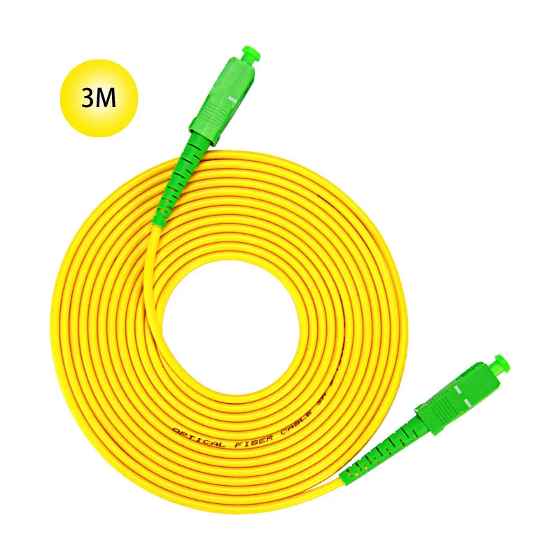 SC-APC to SC-APC 9/125 Singlemode Fiber Patch Cable 3M Jumper Cable 9 Microns APC Polish Yellow Jacket OFNR Riser-Rated For Long
SC-APC to SC-APC 9/125 Singlemode Fiber Patch Cable 3M Jumper Cable 9 Microns APC Polish Yellow Jacket OFNR Riser-Rated For Long