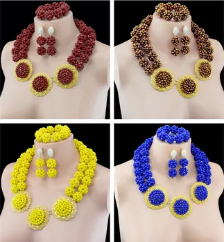 Nigerian Wedding jewelry set fashion nigerian wedding african beads crystal bride necklace earrings sets for women party
Nigerian Wedding jewelry set fashion nigerian wedding african beads crystal bride necklace earrings sets for women party
