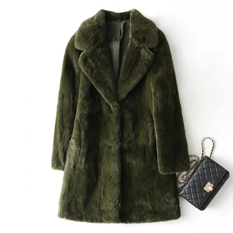Natural Rex Rabbit Fur Coats Outerwear Women Turn Down Collar Long Sleeve Full Pelt Real Fur Jackets 2018 New Autumn Winter
Natural Rex Rabbit Fur Coats Outerwear Women Turn Down Collar Long Sleeve Full Pelt Real Fur Jackets 2018 New Autumn Winter