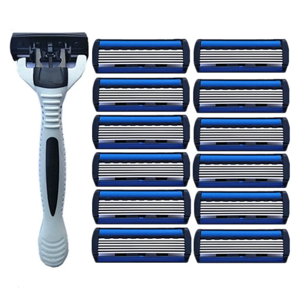 1pcs Beard Shaver Rack +12 pcs 6-Layer Blades Manual Beard Shaver Manual Hand Safety Razor 6PCS 6-Layer Blade ABS Grip Anti-slip
1pcs Beard Shaver Rack +12 pcs 6-Layer Blades Manual Beard Shaver Manual Hand Safety Razor 6PCS 6-Layer Blade ABS Grip Anti-slip