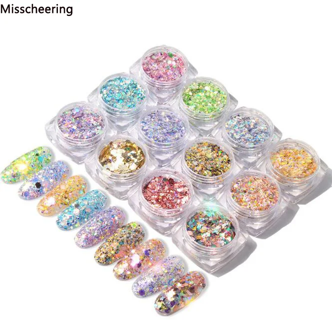 1Box Mixed Nail Mermaid Glitter Flakes Sparkly 3D Hexagon Colorful Sequins Spangles DIY Charm For Nails Art Decoration
1Box Mixed Nail Mermaid Glitter Flakes Sparkly 3D Hexagon Colorful Sequins Spangles DIY Charm For Nails Art Decoration