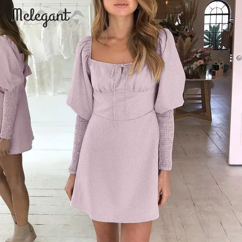 Melegant Party Lantern Sleeve Sexy Women Dress Plaid Winter 2019 Vintage Square Collar Dress Retro Female Dresses Vestidos
Melegant Party Lantern Sleeve Sexy Women Dress Plaid Winter 2019 Vintage Square Collar Dress Retro Female Dresses Vestidos