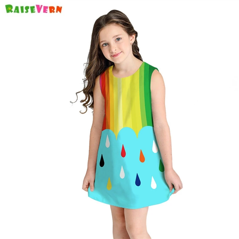Kids Dress Rainbow Print Sleeveless Princess Party Dress Girls Clothes Unicorn Horse Vestidos 8 9 10 11 Years Children Clothing
Kids Dress Rainbow Print Sleeveless Princess Party Dress Girls Clothes Unicorn Horse Vestidos 8 9 10 11 Years Children Clothing