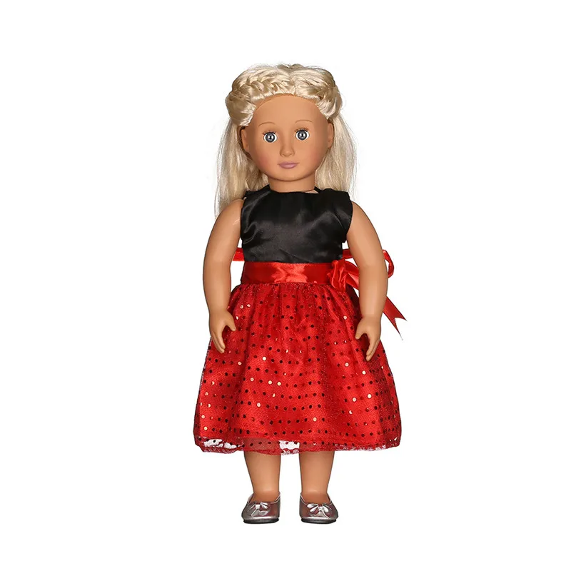 Black and red stitching Dress Doll Clothes Wear fit 18inch American Doll Clothes,Children best Birthday Gift b672
Black and red stitching Dress Doll Clothes Wear fit 18inch American Doll Clothes,Children best Birthday Gift b672