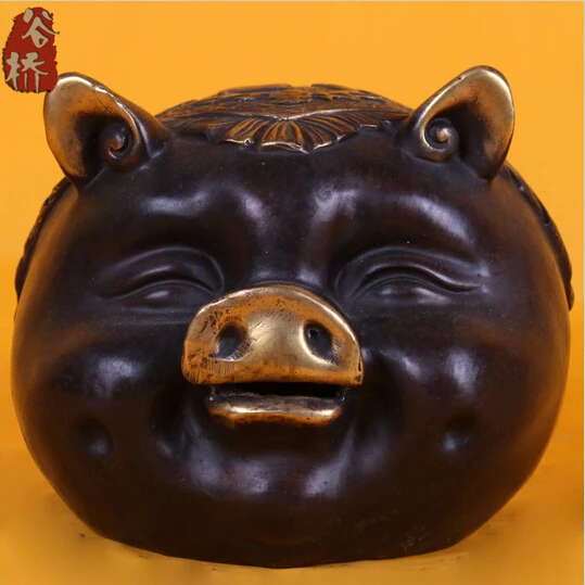 B0601 418Bronze sculpture, pig crafts gift accessories pig decoration antique bronze decoration statue
B0601 418Bronze sculpture, pig crafts gift accessories pig decoration antique bronze decoration statue