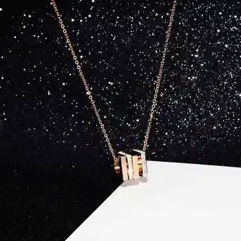 YUN RUO New Arrival Rose Gold Color Rotatable Square Crystal Pendant Necklace Fashion Titanium Steel Woman Jewelry Never Fade
YUN RUO New Arrival Rose Gold Color Rotatable Square Crystal Pendant Necklace Fashion Titanium Steel Woman Jewelry Never Fade