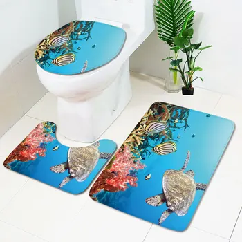 Bathroom Pad Floor Mat Carpet Absorbent Pedestal Rug Lid Toilet 3pcs/set ocean World Non Slip Cover Bath Mat Decor
Bathroom Pad Floor Mat Carpet Absorbent Pedestal Rug Lid Toilet 3pcs/set ocean World Non Slip Cover Bath Mat Decor
