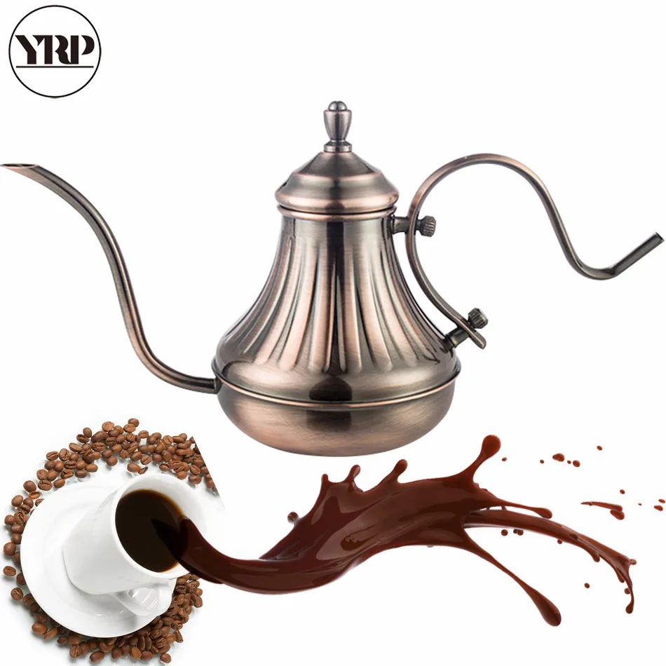 YRP 450ML/650ML Stainless Steel Coffee Drip kettle Long Gooseneck Spout European Palace Style Tea Pot For Barista Tool Drinkware
YRP 450ML/650ML Stainless Steel Coffee Drip kettle Long Gooseneck Spout European Palace Style Tea Pot For Barista Tool Drinkware