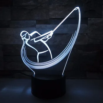 Play Golf 3D Lamp Remote Touch LED 7 Color Change Sensor Sport USB 3D Night Light Home Room Decoration Desk lamp Creative Gift
Play Golf 3D Lamp Remote Touch LED 7 Color Change Sensor Sport USB 3D Night Light Home Room Decoration Desk lamp Creative Gift