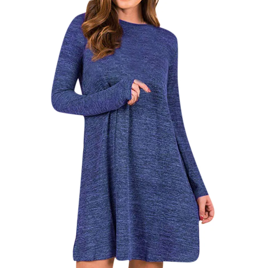vestidos verano 2019 Women's Casual Long Sleeve Flowy Simple Swing T-Shirt Loose plus size Dress dress for women clothes elbise
vestidos verano 2019 Women's Casual Long Sleeve Flowy Simple Swing T-Shirt Loose plus size Dress dress for women clothes elbise