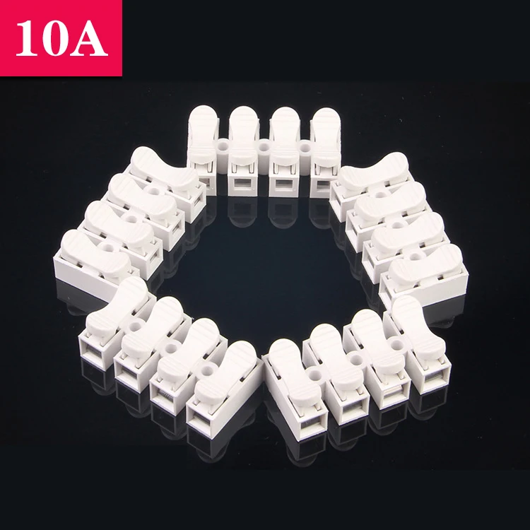 CH-4 Wire Connector PP 380V 10A 4 screw holes 4 pin Terminal blocks universal quick connector retardant pressing type CE
CH-4 Wire Connector PP 380V 10A 4 screw holes 4 pin Terminal blocks universal quick connector retardant pressing type CE