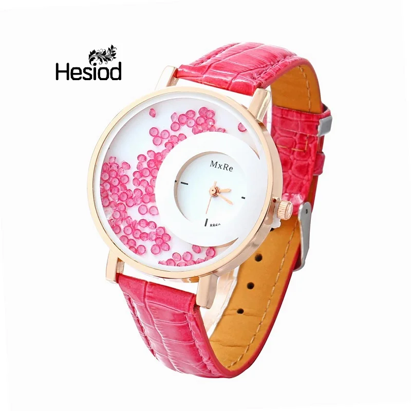 Girl's Fashion Wristband Women Watches Leather Strap Crystal Beads Inside Round Dial Relogio Feminino Quartz Watches
Girl's Fashion Wristband Women Watches Leather Strap Crystal Beads Inside Round Dial Relogio Feminino Quartz Watches