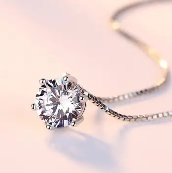 Silver Color Necklace AAA CZ Zirconia Pendant Necklace For Women Chain collares kolye Choker
Silver Color Necklace AAA CZ Zirconia Pendant Necklace For Women Chain collares kolye Choker