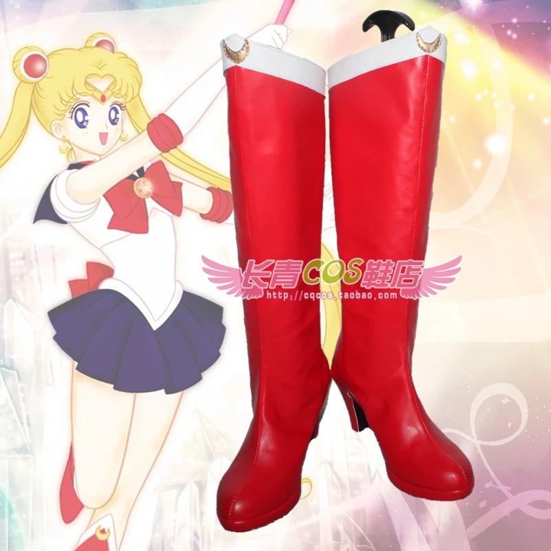 SailorMoon Sailor Moon cosplay Shoes Boots Custom Made 6684