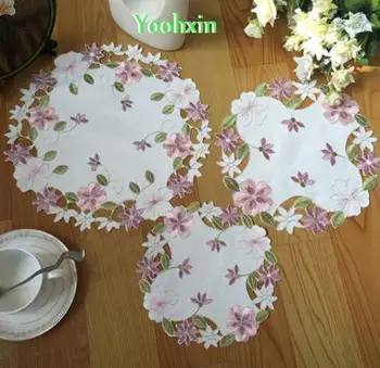Modern satin table place mat cloth lace embroidered pad cup mug Christmas tea coaster Easter dining drink placemat doily kitchen
Modern satin table place mat cloth lace embroidered pad cup mug Christmas tea coaster Easter dining drink placemat doily kitchen
