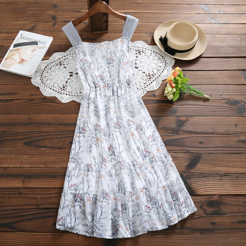 Mori Girl Summer Women Chiffon Pleated Dress Spaghetti Strap Backless Floral Print Femme Vestido Sweet Ruffle Elegant Lady Dress
Mori Girl Summer Women Chiffon Pleated Dress Spaghetti Strap Backless Floral Print Femme Vestido Sweet Ruffle Elegant Lady Dress