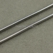 1Meter/pack Dia 1.2/2.4/3.2MM Silver Tone 316L Stainless Steel Snake Chain Bulk Fitting Necklace Bracelet Jewelry Materials 
1Meter/pack Dia 1.2/2.4/3.2MM Silver Tone 316L Stainless Steel Snake Chain Bulk Fitting Necklace Bracelet Jewelry Materials