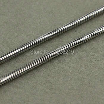 1Meter/pack Dia 1.2/2.4/3.2MM Silver Tone 316L Stainless Steel Snake Chain Bulk Fitting Necklace Bracelet Jewelry Materials
1Meter/pack Dia 1.2/2.4/3.2MM Silver Tone 316L Stainless Steel Snake Chain Bulk Fitting Necklace Bracelet Jewelry Materials