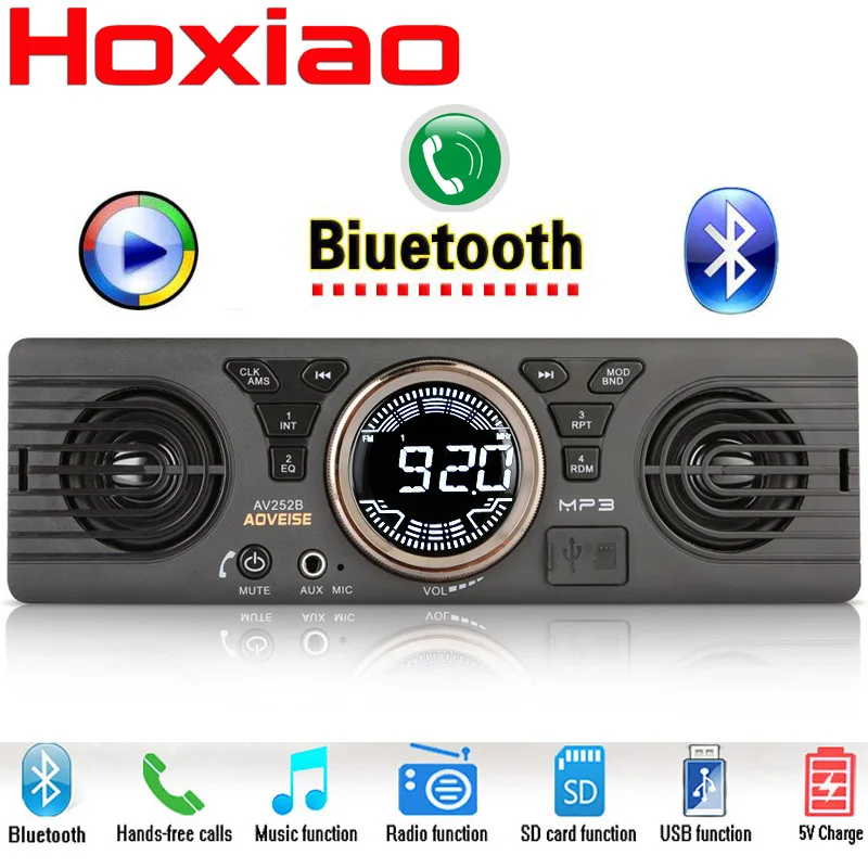 Car Radio MP3 Player Audio Stereo Support FM Bluetooth USB SD AUX Built-in 2 speaker 1 din Auto Audio Player Car Electronics
Car Radio MP3 Player Audio Stereo Support FM Bluetooth USB SD AUX Built-in 2 speaker 1 din Auto Audio Player Car Electronics