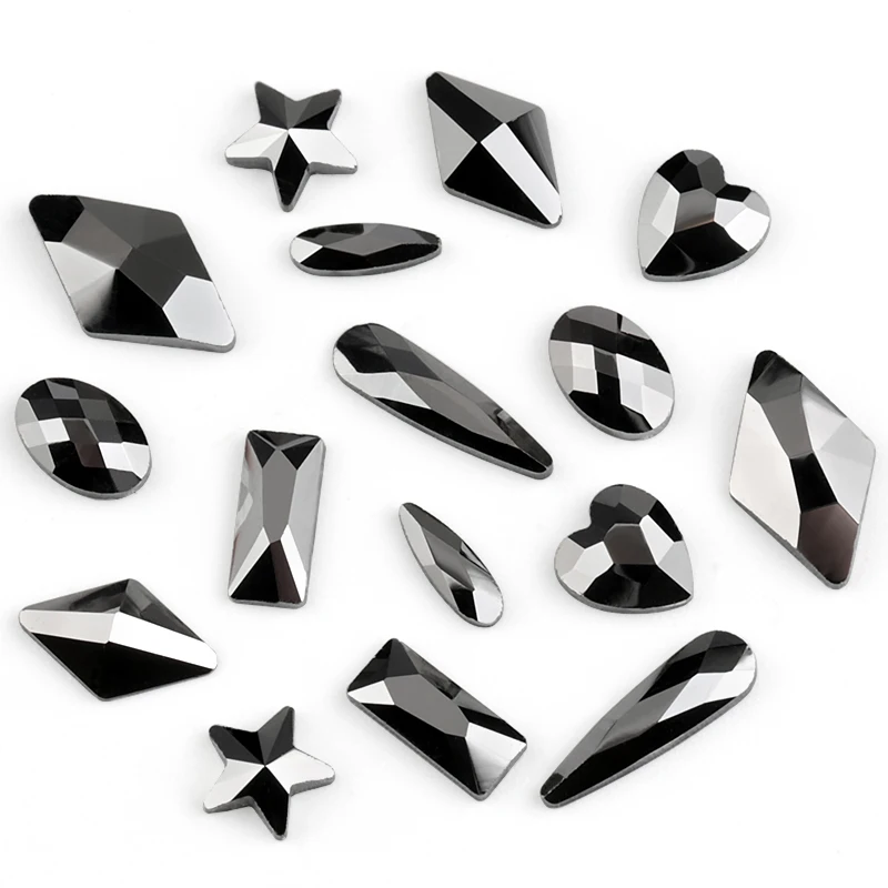 20pcs Jet hematite Fashion Glass Clothing Decoration Flatback Beads For Wedding Personality Design Beads Nail Stone
20pcs Jet hematite Fashion Glass Clothing Decoration Flatback Beads For Wedding Personality Design Beads Nail Stone