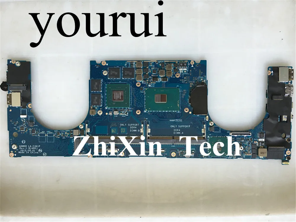 

yourui For DELL XPS 15 9550 Laptop mortherboard With i7-6700HQ CPU CN-0Y9N5X 0Y9N5X Y9N5X AAM00 LA-C361P