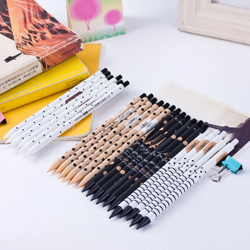 40 pcs Kawaii Black White Mechanical Pencils Side Press School Office Supply Student Stationery Kids Gift Automatic Pencil 0.5mm
40 pcs Kawaii Black White Mechanical Pencils Side Press School Office Supply Student Stationery Kids Gift Automatic Pencil 0.5mm