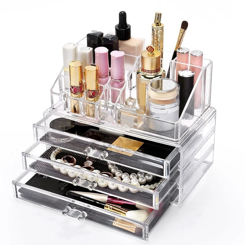 Multi-layer-Drawer-Acrylic-Makeup-Organizer-Cosmetic-Storage-Box-Lipstick-Holder-Plastic-Box-Display-Stand-Make