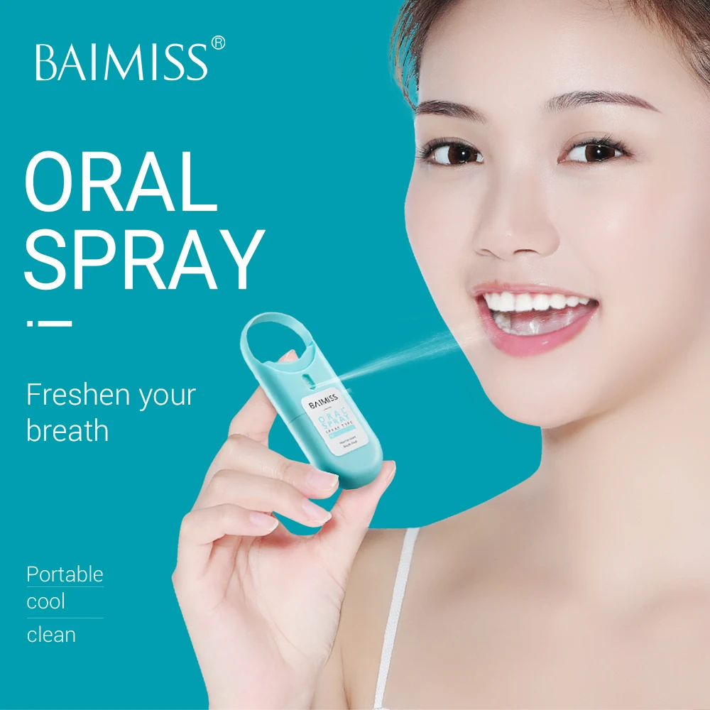 Baimiss Oral Spray Mouth Freshener Dental Tools Natural Herbal Oral Care Toothache Remove Bad Breath Refreshing breath Treatment
Baimiss Oral Spray Mouth Freshener Dental Tools Natural Herbal Oral Care Toothache Remove Bad Breath Refreshing breath Treatment