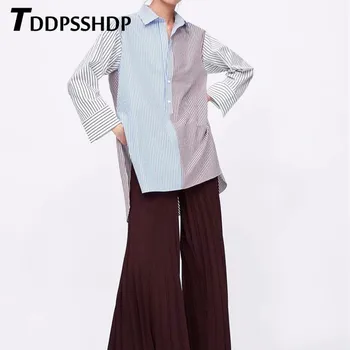 Stripe Patchwork Long Ladies OL Party Top 2019 Elegantes Striped Print Women Blouse
Stripe Patchwork Long Ladies OL Party Top 2019 Elegantes Striped Print Women Blouse