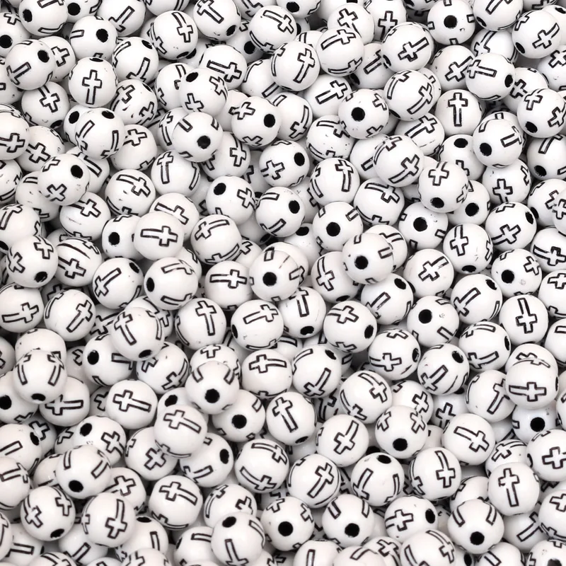 100Pcs Mixed White Black Cross Acrylic Beads For Jewellery Marking Loose Spacer Beads Bracelet Necklace Charm Jewelry Finding
100Pcs Mixed White Black Cross Acrylic Beads For Jewellery Marking Loose Spacer Beads Bracelet Necklace Charm Jewelry Finding