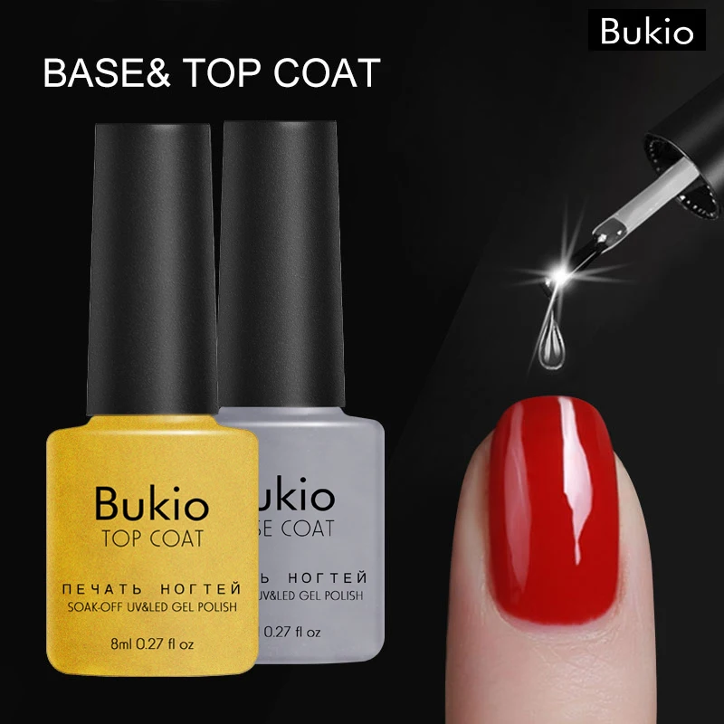 Bukio Semi-permanent Gel Nail Polish Base and Top Coat Gel Paints for Nails Gel Construtor for A Manicure Hybrid Lacquer
Bukio Semi-permanent Gel Nail Polish Base and Top Coat Gel Paints for Nails Gel Construtor for A Manicure Hybrid Lacquer