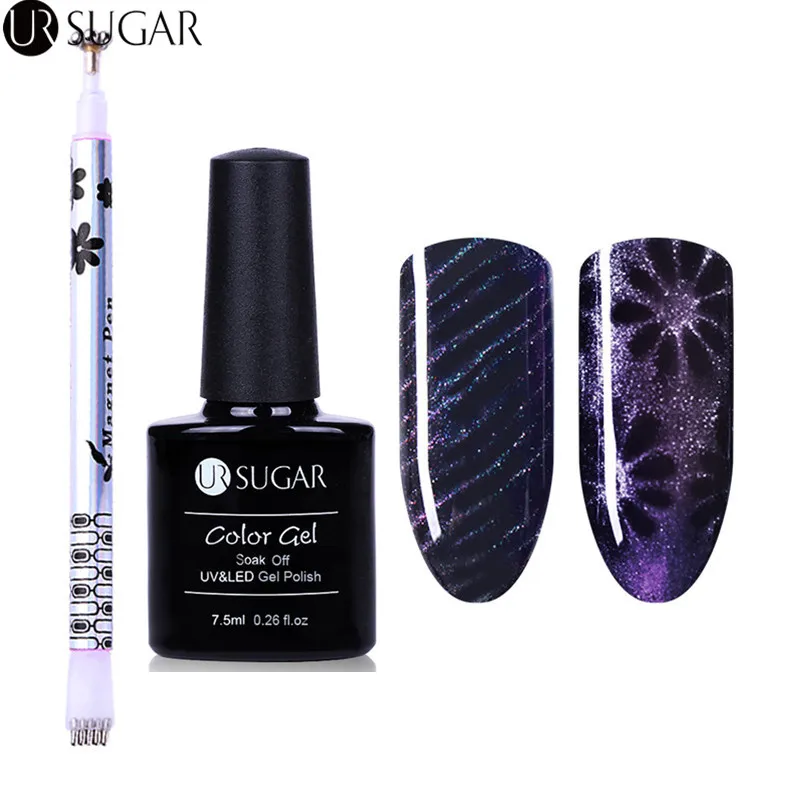 UR SUGAR Chameleon 3D Cat Eye Nail Gel Polish Magnetic Gel Varnish With Flower Magnet Stick 7.5ml Soak Off UV LED Nail Art Gel
UR SUGAR Chameleon 3D Cat Eye Nail Gel Polish Magnetic Gel Varnish With Flower Magnet Stick 7.5ml Soak Off UV LED Nail Art Gel