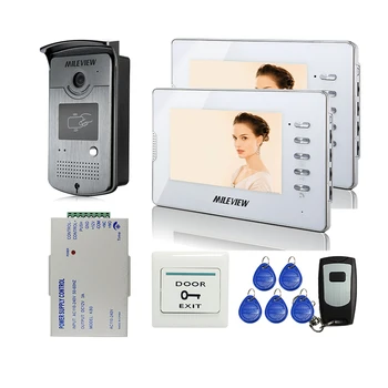 Brand New 7" LCD Video Door Phone Intercom System 2 White Monitor + Waterproof RFID Reader Camera + Remote Control FREE SHIPPING
Brand New 7" LCD Video Door Phone Intercom System 2 White Monitor + Waterproof RFID Reader Camera + Remote Control FREE SHIPPING