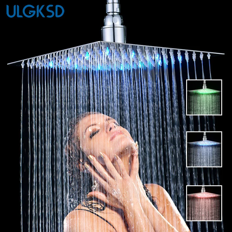 ULGKSD Bathroom Shower Faucet Head Stainless Steel 12" 16'' Shower Spray Chrome Finish Bathroom Rainfall Ultra thin Shower Head
ULGKSD Bathroom Shower Faucet Head Stainless Steel 12" 16'' Shower Spray Chrome Finish Bathroom Rainfall Ultra thin Shower Head