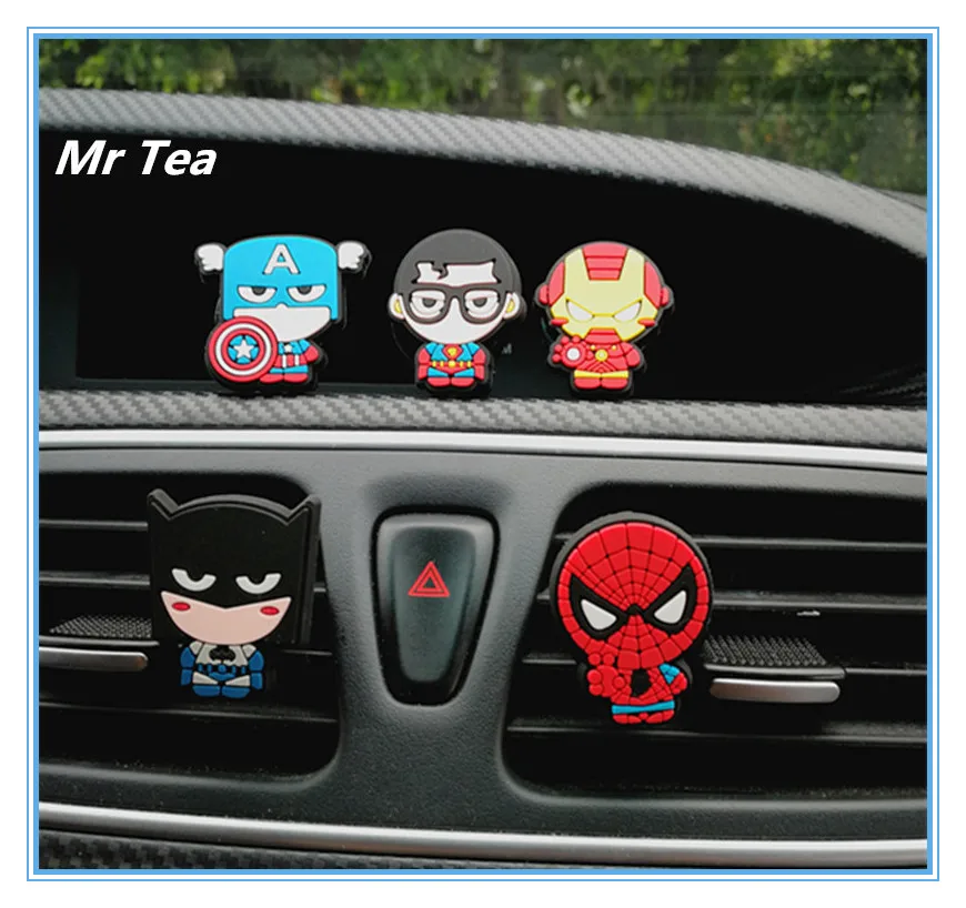 MR TEA 5pcs/set Automobile Car Vent Air Freshener Perfum Clip For Marvel Avengers Hero Figure Auto Interior Decoration Accessori
MR TEA 5pcs/set Automobile Car Vent Air Freshener Perfum Clip For Marvel Avengers Hero Figure Auto Interior Decoration Accessori