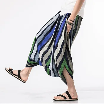 Mens Summer Tha Loose Casual Pants Harem Wide Leg Aladdin Trousers Pants Men Big Drop Crotch Hippy Boho Striped Clothing S-5XL
Mens Summer Tha Loose Casual Pants Harem Wide Leg Aladdin Trousers Pants Men Big Drop Crotch Hippy Boho Striped Clothing S-5XL