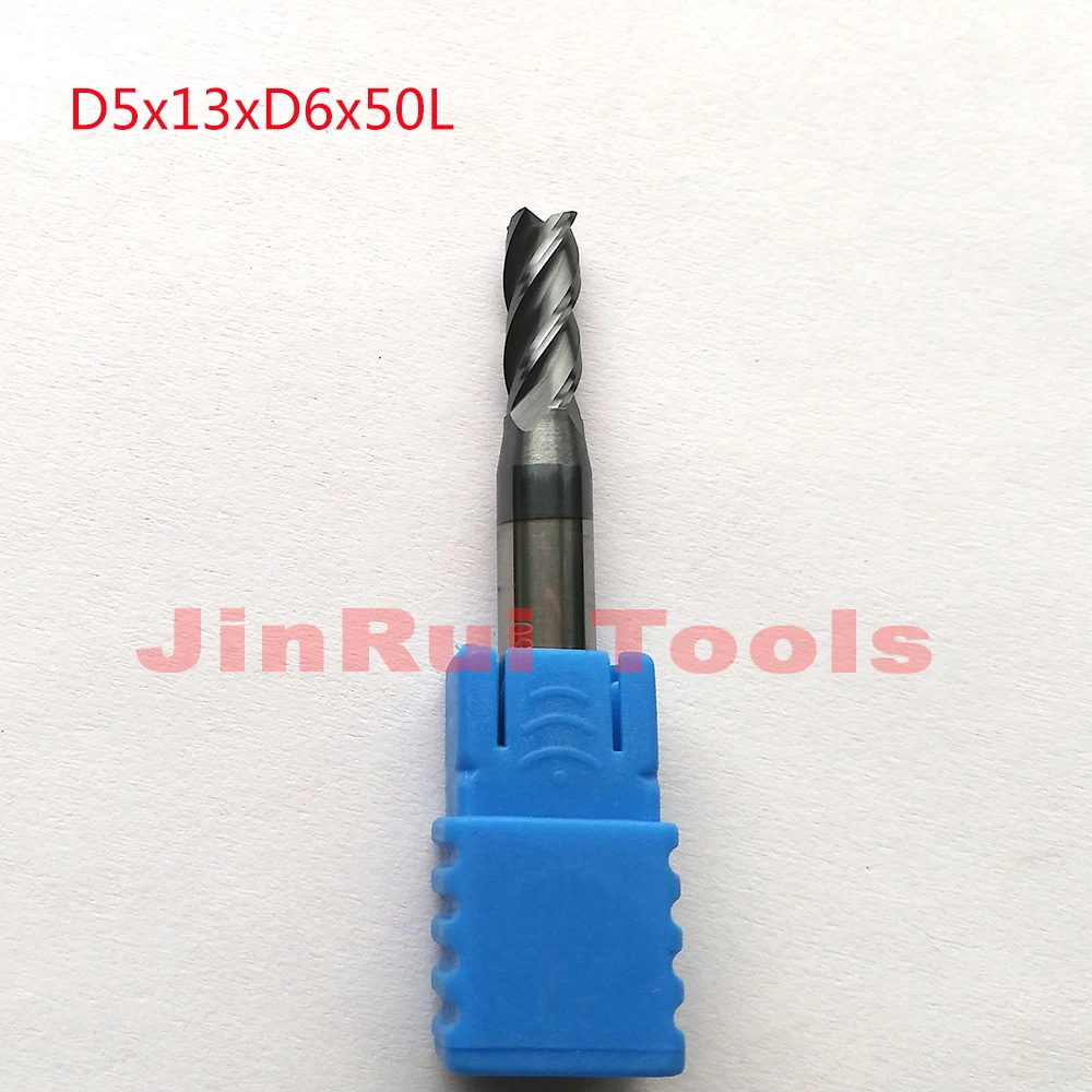 1pc D5*13*D6*50 HRC45 4 Flutes Flat endmill Solide Carbide End Mills CNC router bit milling cutter Tools Knife fresa
1pc D5*13*D6*50 HRC45 4 Flutes Flat endmill Solide Carbide End Mills CNC router bit milling cutter Tools Knife fresa