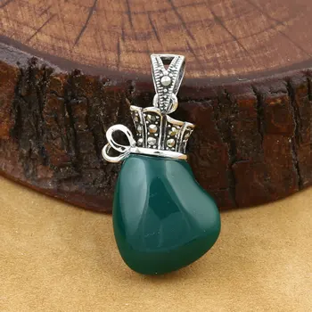 FNJ MARCASITE Lucky Bag Pendant 925 Silver Hang Green Stone Original Pure S925 Thai Silver Pendants Women for Jewelry Making
FNJ MARCASITE Lucky Bag Pendant 925 Silver Hang Green Stone Original Pure S925 Thai Silver Pendants Women for Jewelry Making