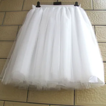 White Tulle Skirt Women Lace chiffon Ball Gown Knee Length Empire Girls Tutu Plus Size Tulle Skirts 5XL XXXXL Custom 6 Layer
White Tulle Skirt Women Lace chiffon Ball Gown Knee Length Empire Girls Tutu Plus Size Tulle Skirts 5XL XXXXL Custom 6 Layer