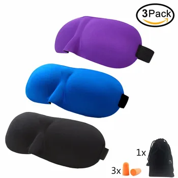 Sleeping Mask,3 Pack 3D Eye Masks Adjustable Blindfold Eye Cover Sleep Mask Travel Essential Eye Mask Ear Plugs for Women Men
Sleeping Mask,3 Pack 3D Eye Masks Adjustable Blindfold Eye Cover Sleep Mask Travel Essential Eye Mask Ear Plugs for Women Men
