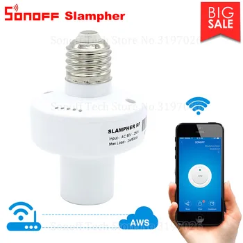 Itead Sonoff Slampher 433Mhz Rf Smart Wifi Light Holder E27 Bulb Holder Interruptor Wifi Switch For Smart Home Works With Alexa
Itead Sonoff Slampher 433Mhz Rf Smart Wifi Light Holder E27 Bulb Holder Interruptor Wifi Switch For Smart Home Works With Alexa