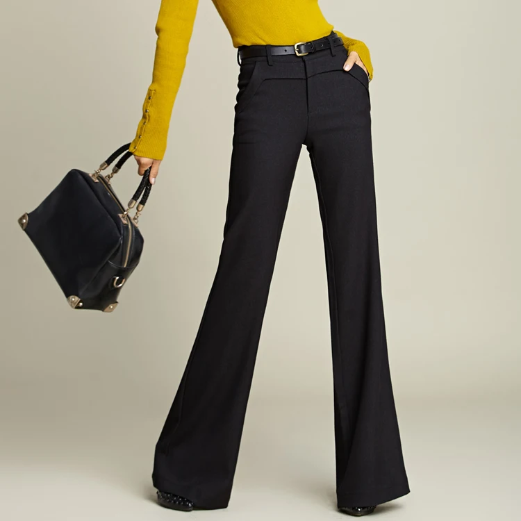 2019 autumn Fashion casual plus size female women girls wool loose black wide leg pants trousers clothes 
2019 autumn Fashion casual plus size female women girls wool loose black wide leg pants trousers clothes