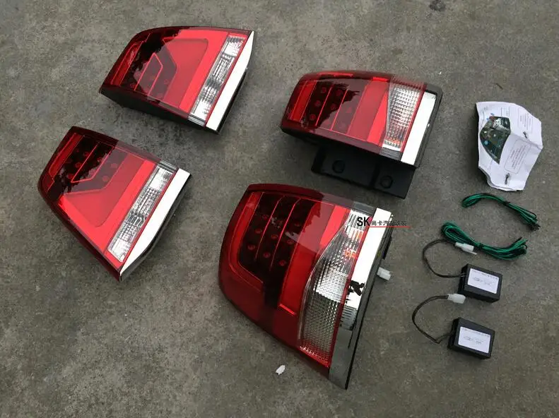 Car Styling tail lights for Toyota Land Cruiser LC LC200 2008-2015 LED Tail Lamp rear trunk lamp cover drl+signal+brake+reverse
Car Styling tail lights for Toyota Land Cruiser LC LC200 2008-2015 LED Tail Lamp rear trunk lamp cover drl+signal+brake+reverse